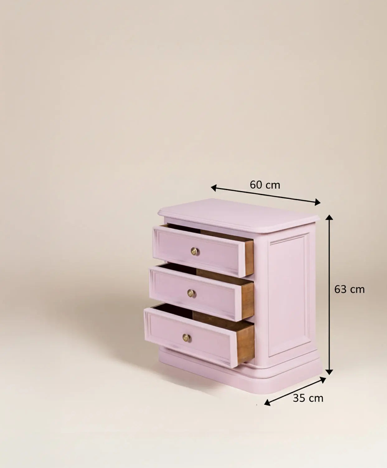 Conjunto de cómoda y mesitas de noche Aurora Antique arte y decoracion