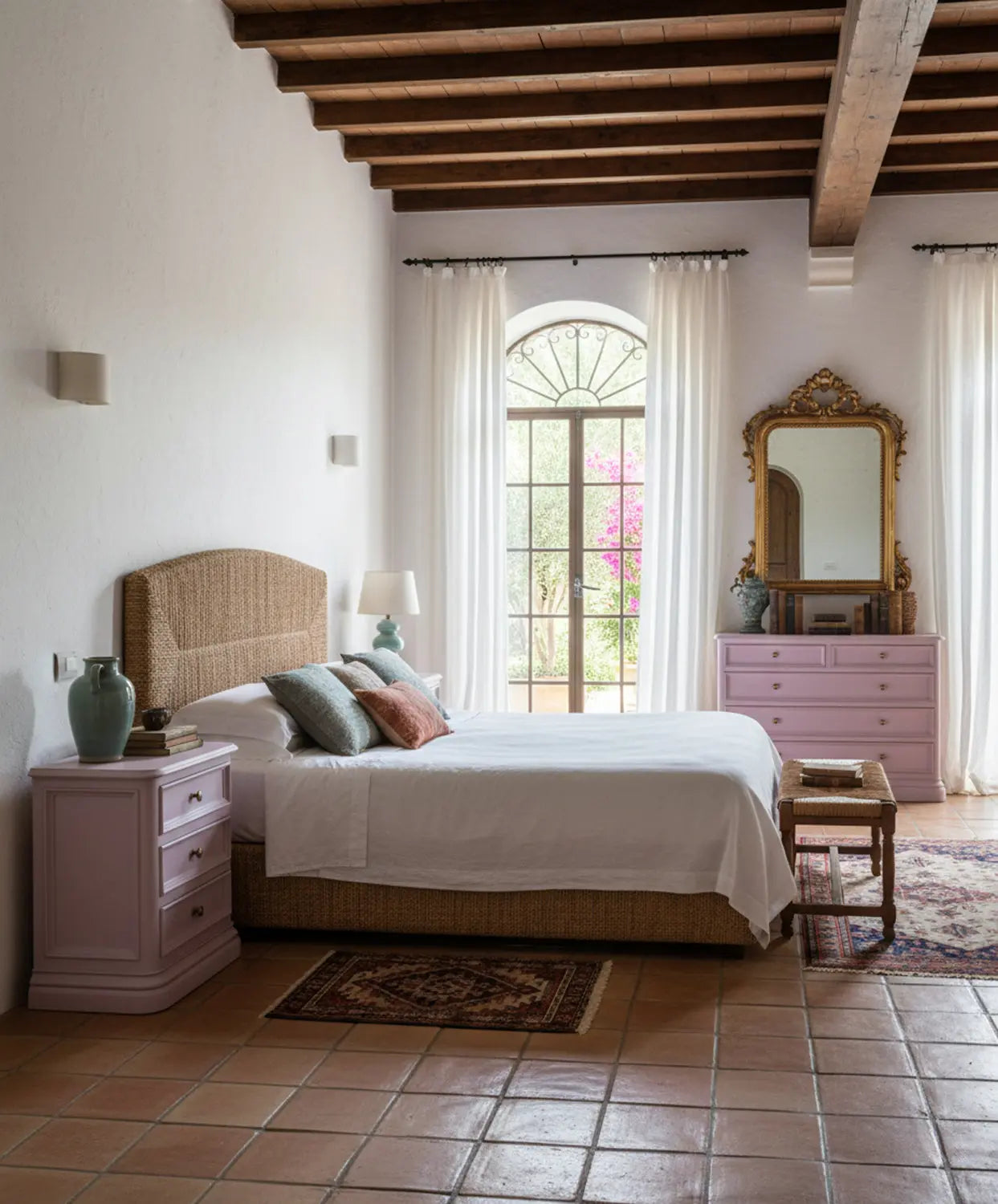 Conjunto de cómoda y mesitas de noche Aurora Antique arte y decoracion