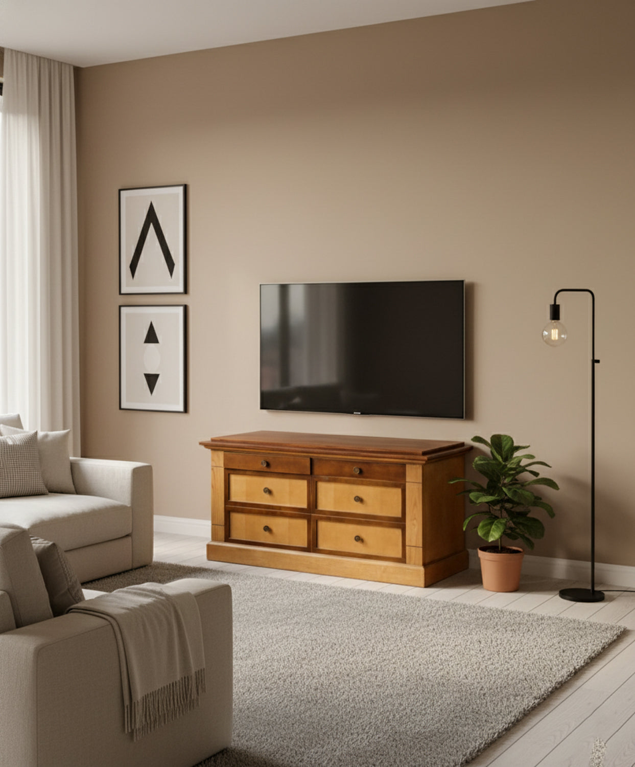 Mueble auxiliar de roble Mateo