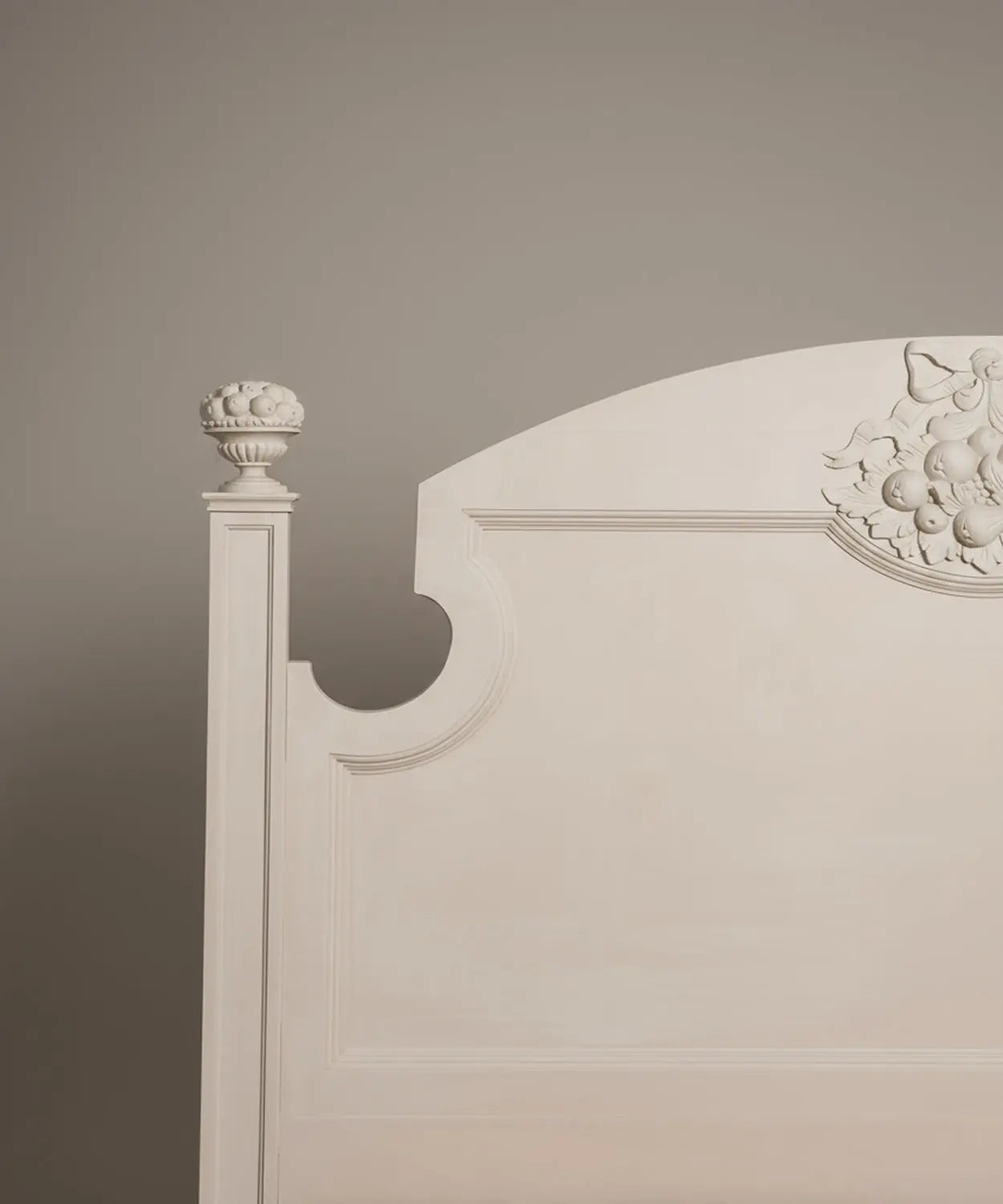 Cabecero clásico provenzal con talla floral Antique arte y decoracion
