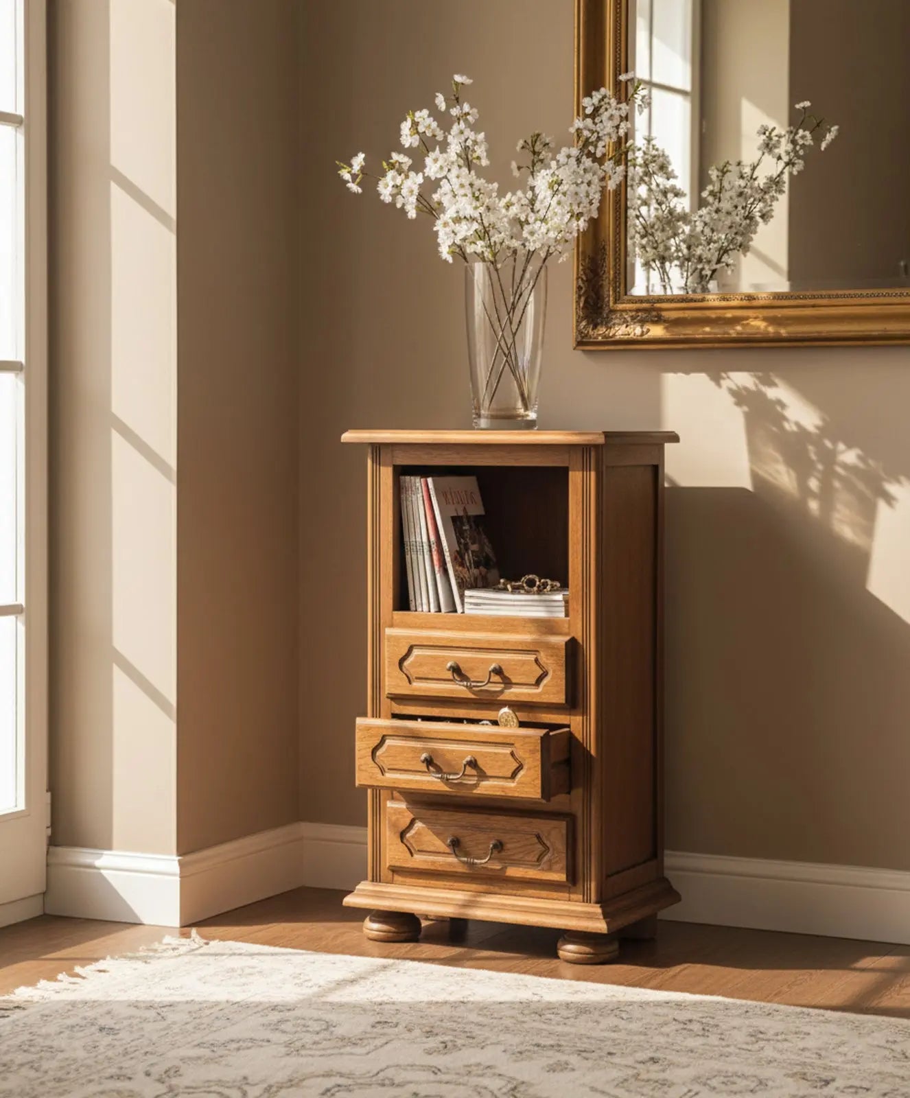 Mueble auxiliar de roble Antique arte y decoracion