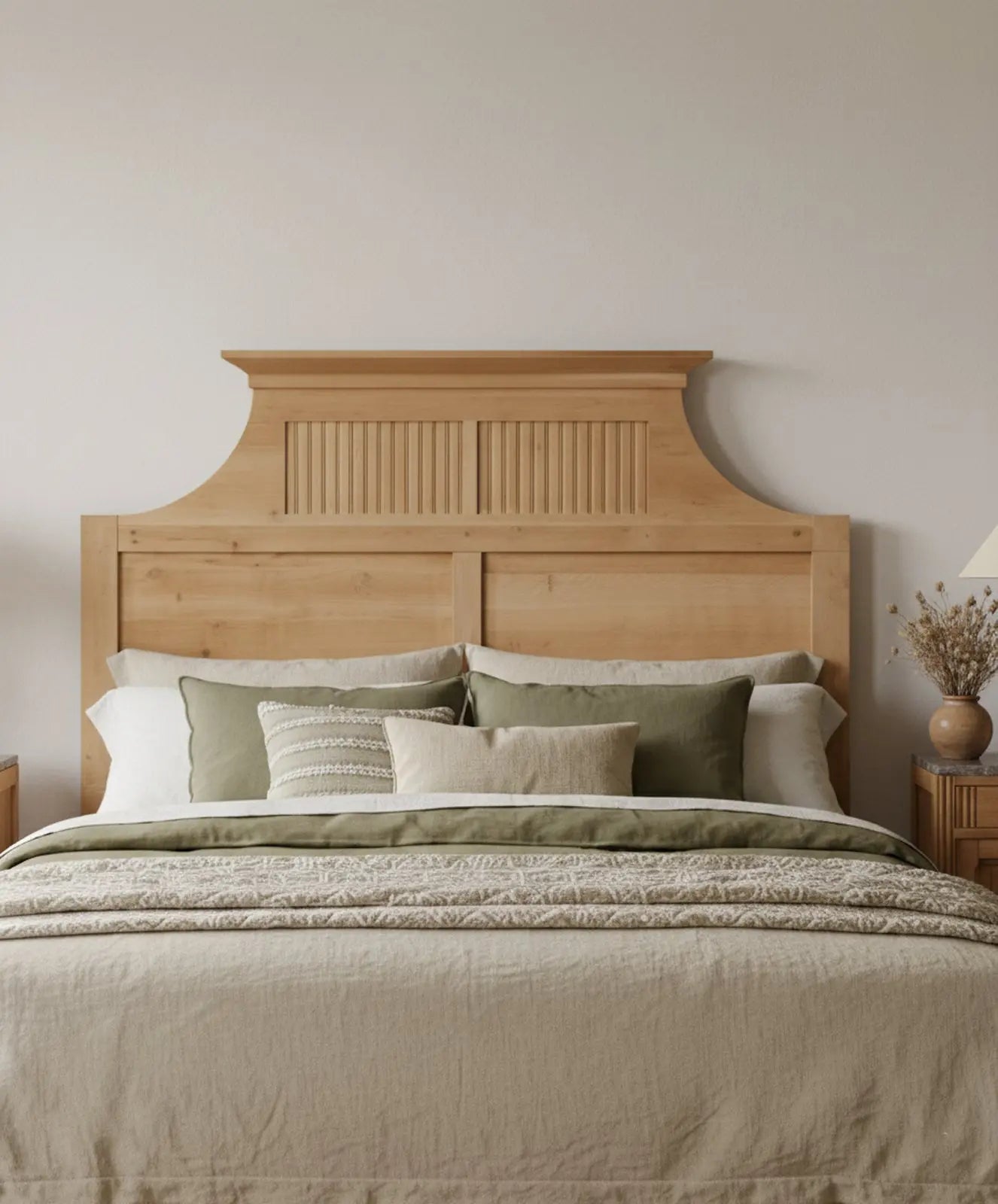 Cabecero macizo de roble Luxor Antique arte y decoracion