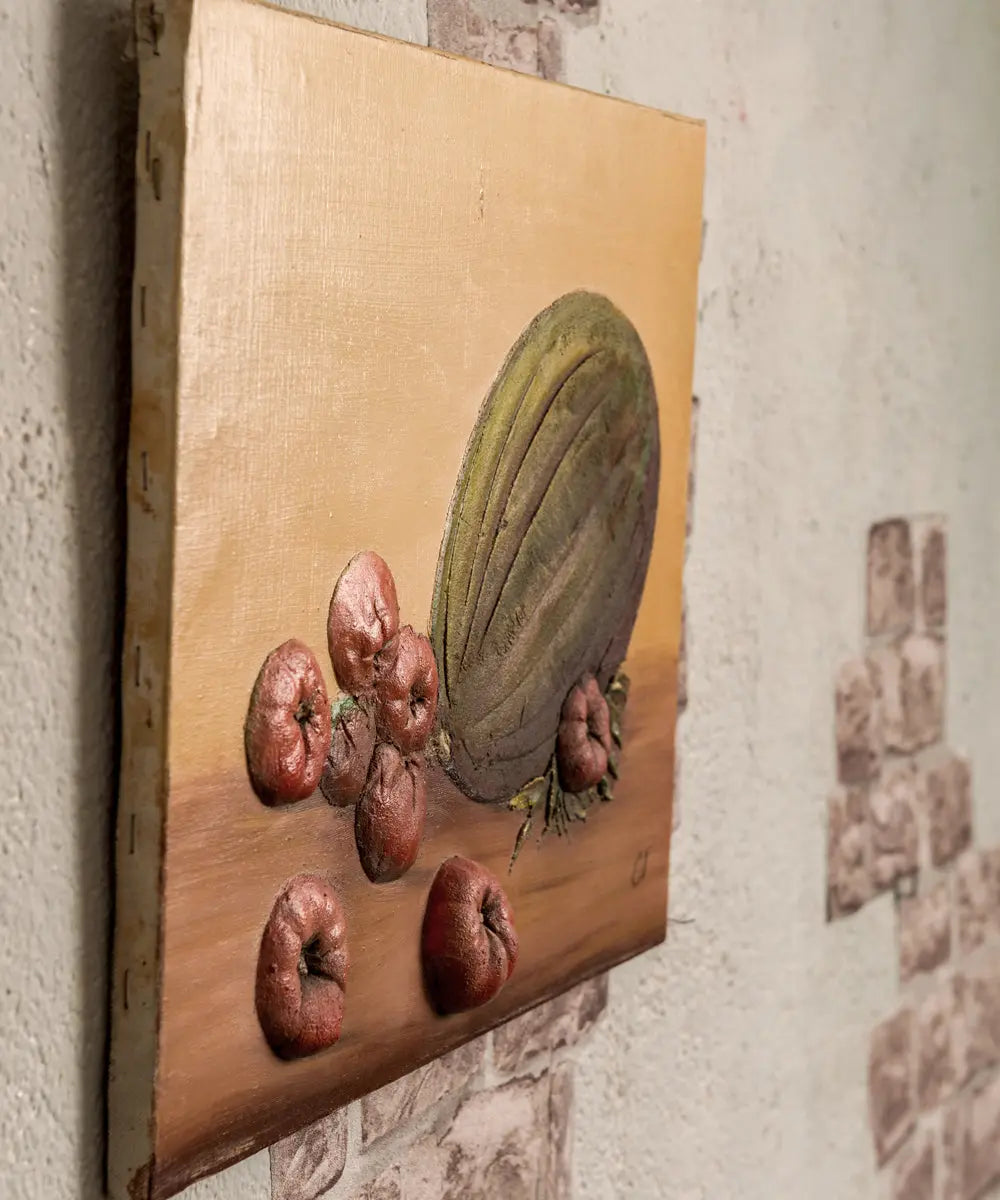 Pareja de bodegones en relieve Antique arte y decoracion