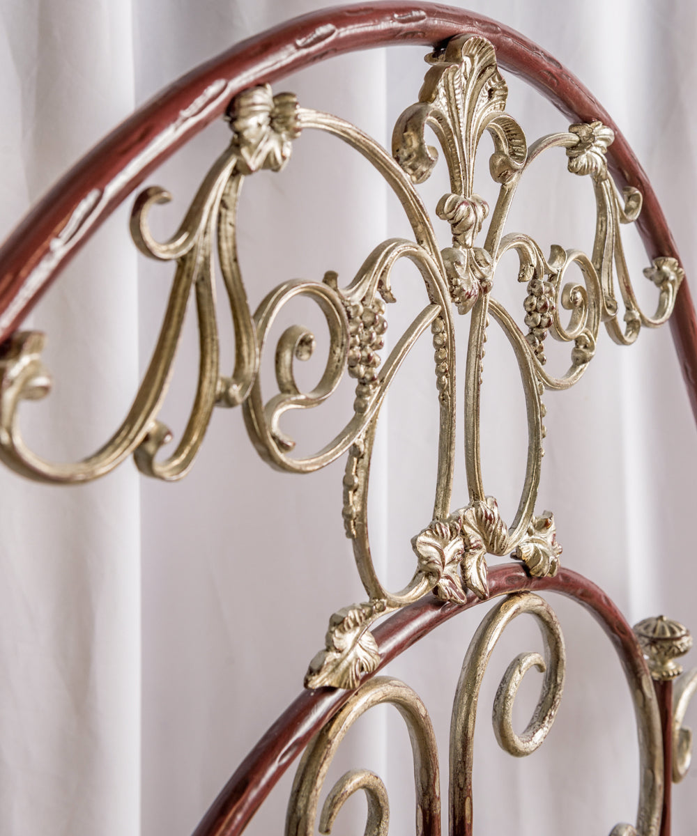 Handcrafted wrought iron bed