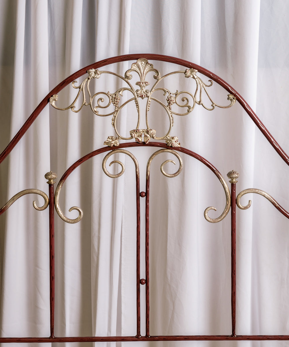 Handcrafted wrought iron bed