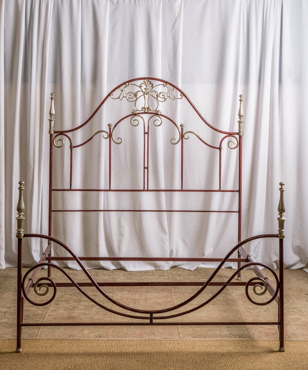 Handcrafted wrought iron bed