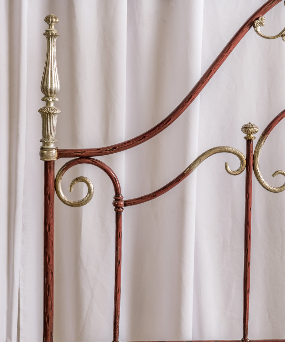 Handcrafted wrought iron bed