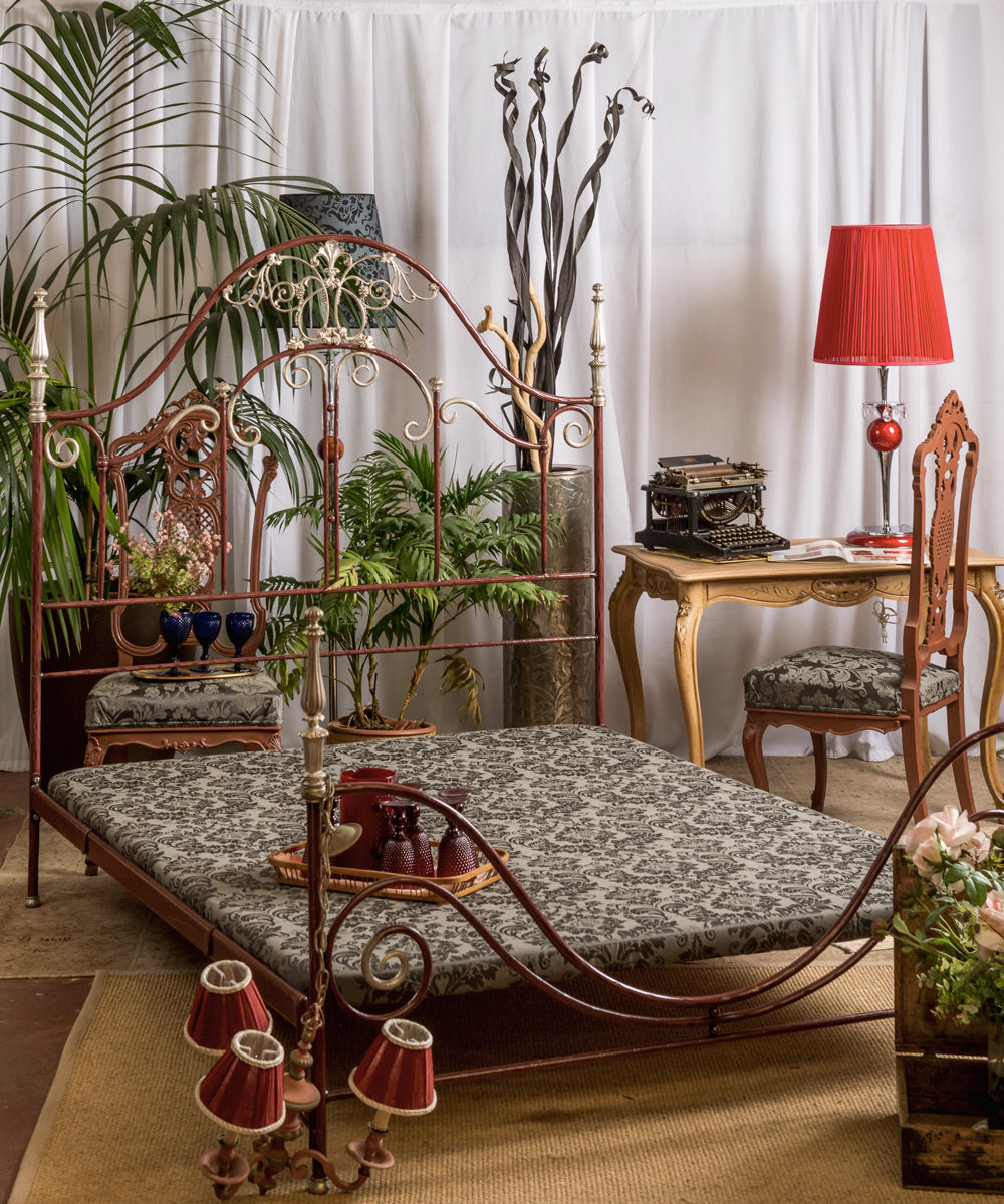 Handcrafted wrought iron bed