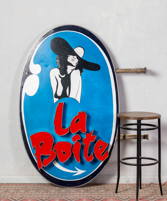 Cartel luminoso vintage La Boite