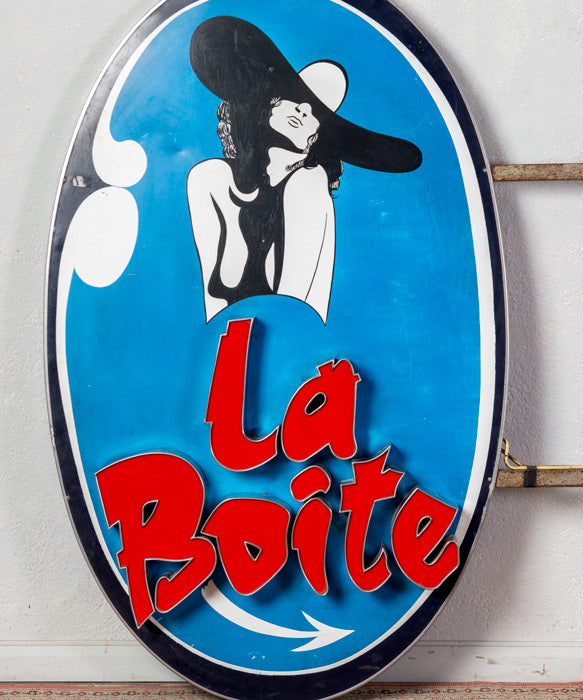 Cartel luminoso vintage La Boite
