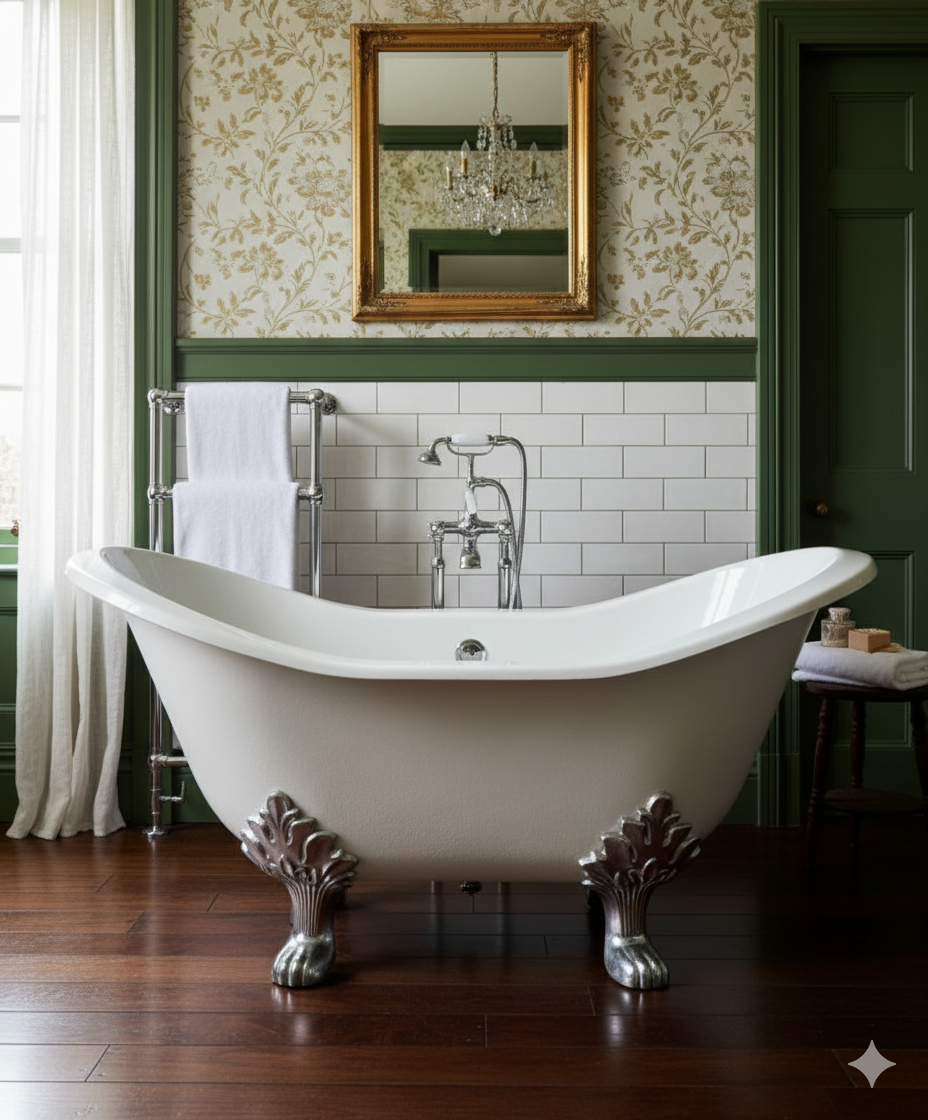 Cast iron bathtub