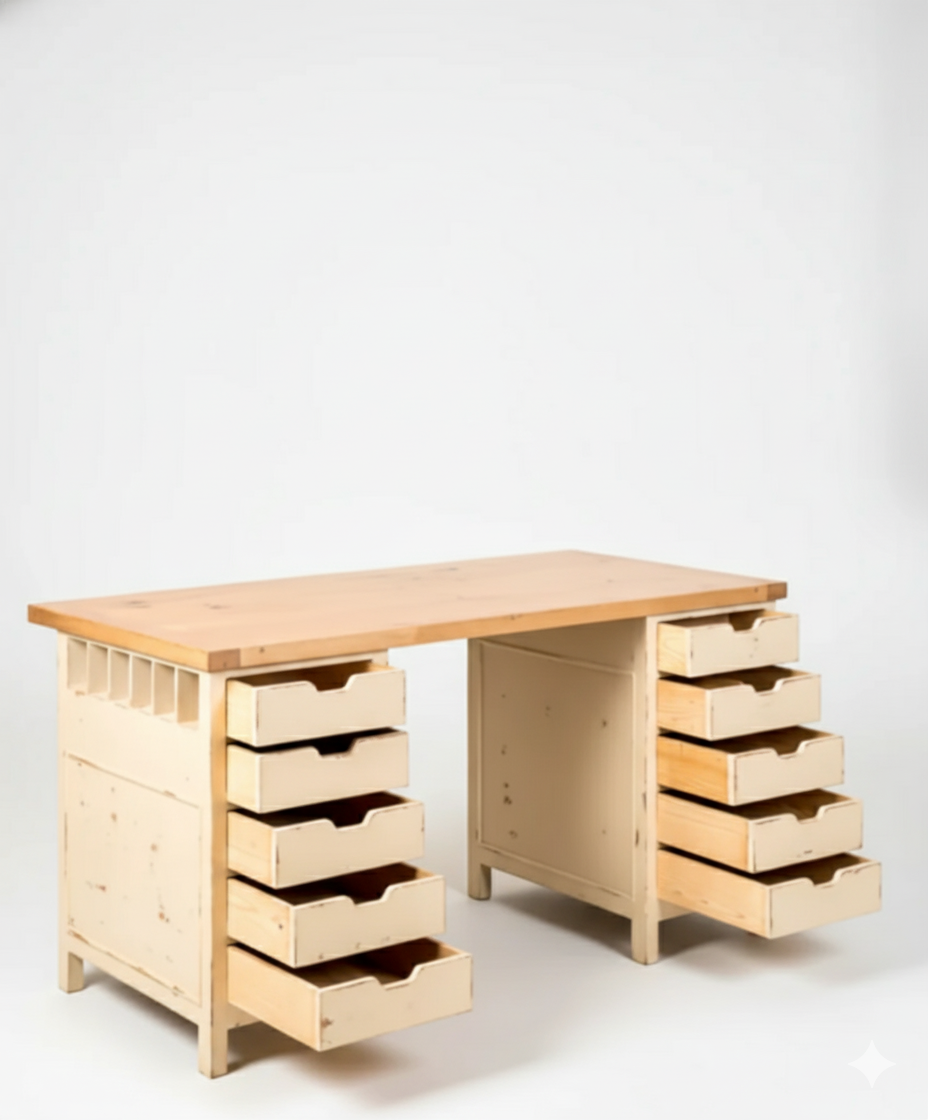 La Orbada industrial island table