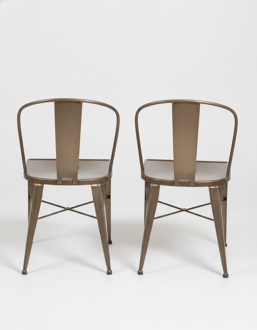 Pair of industrial chairs, Tolix design