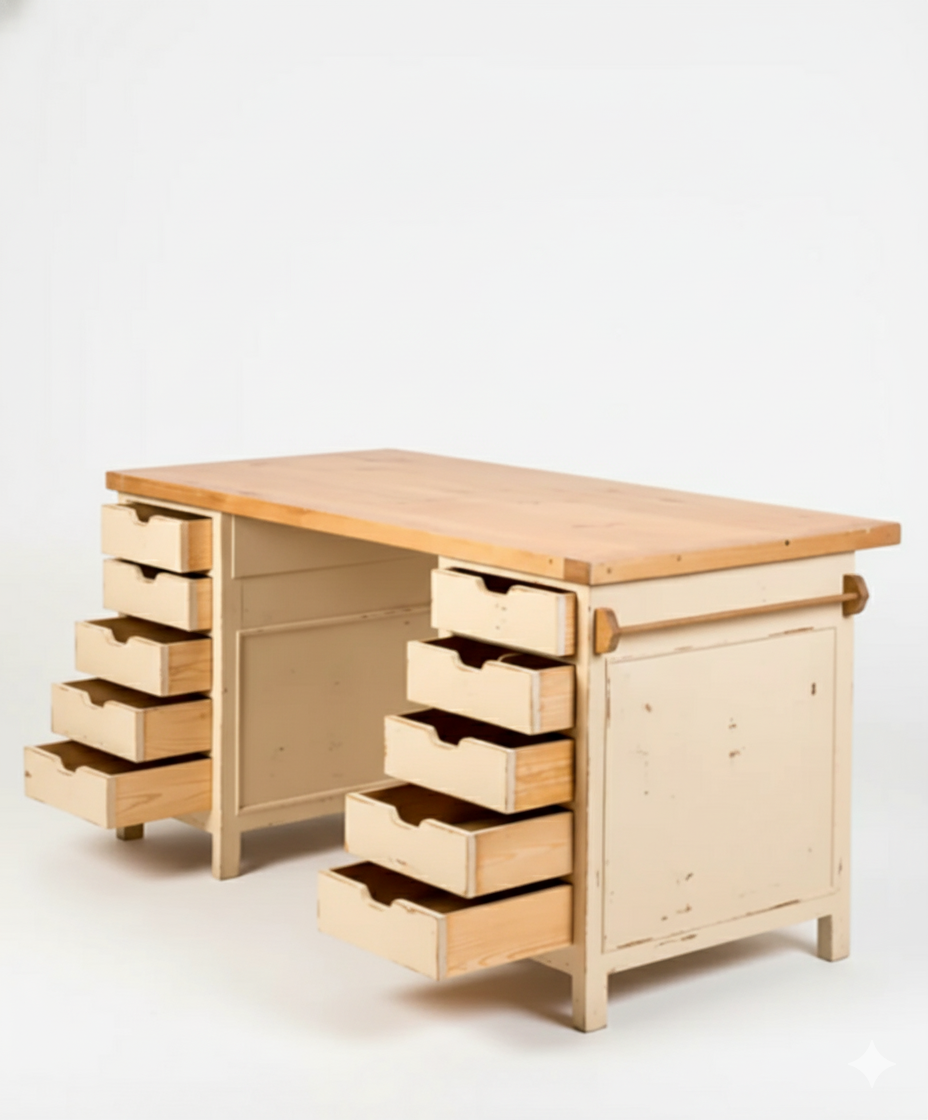 La Orbada industrial island table