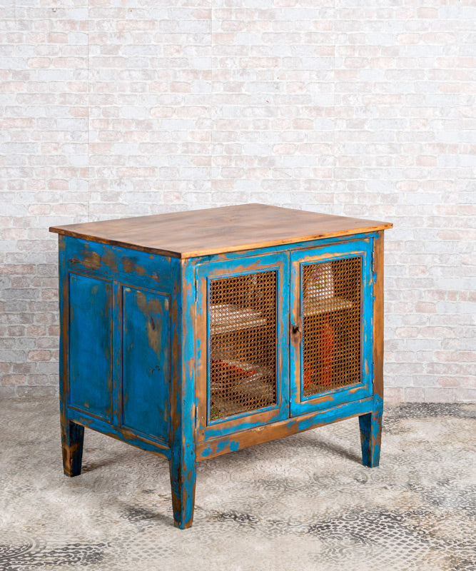 Ocaña antique industrial island table