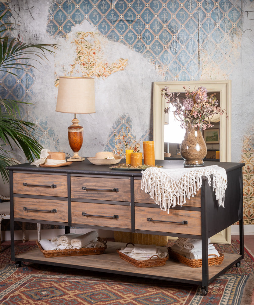 Mesa isla industrial La Manzanera