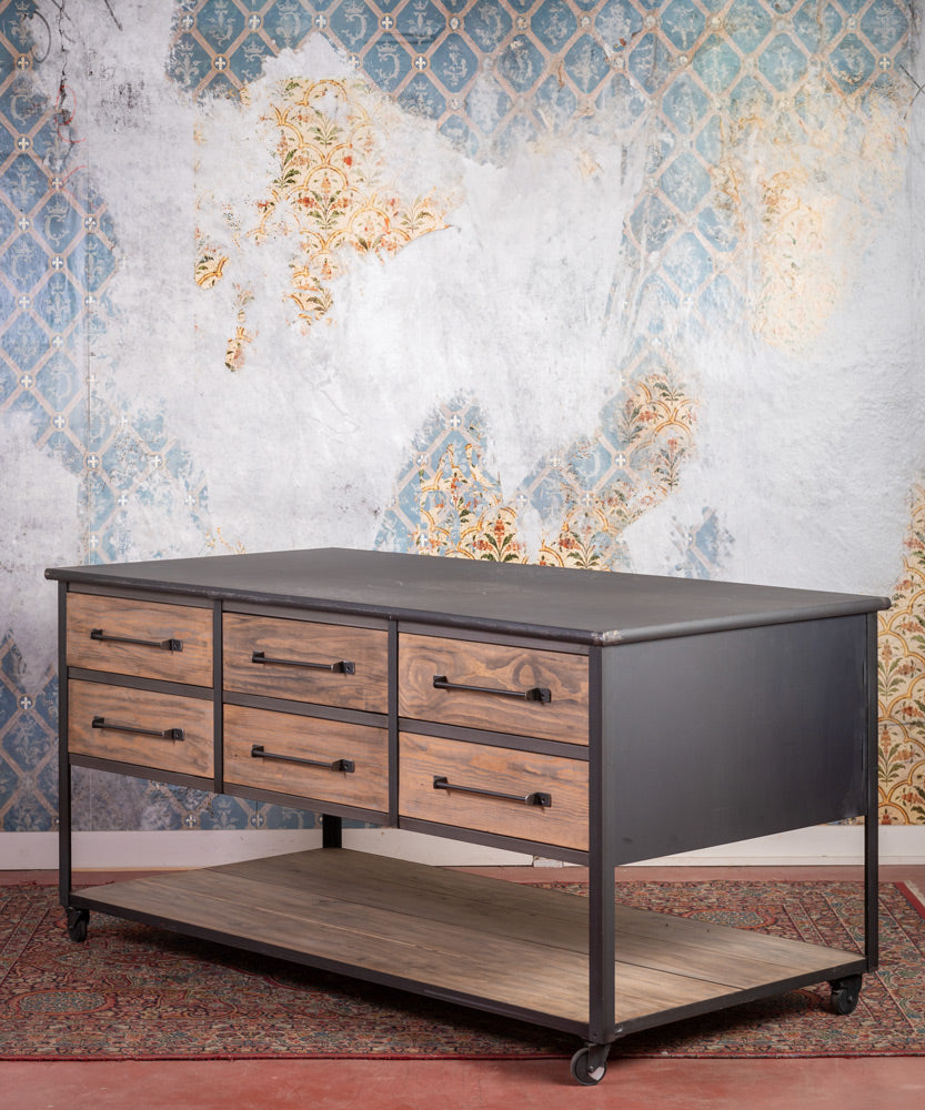 Mesa isla industrial La Manzanera