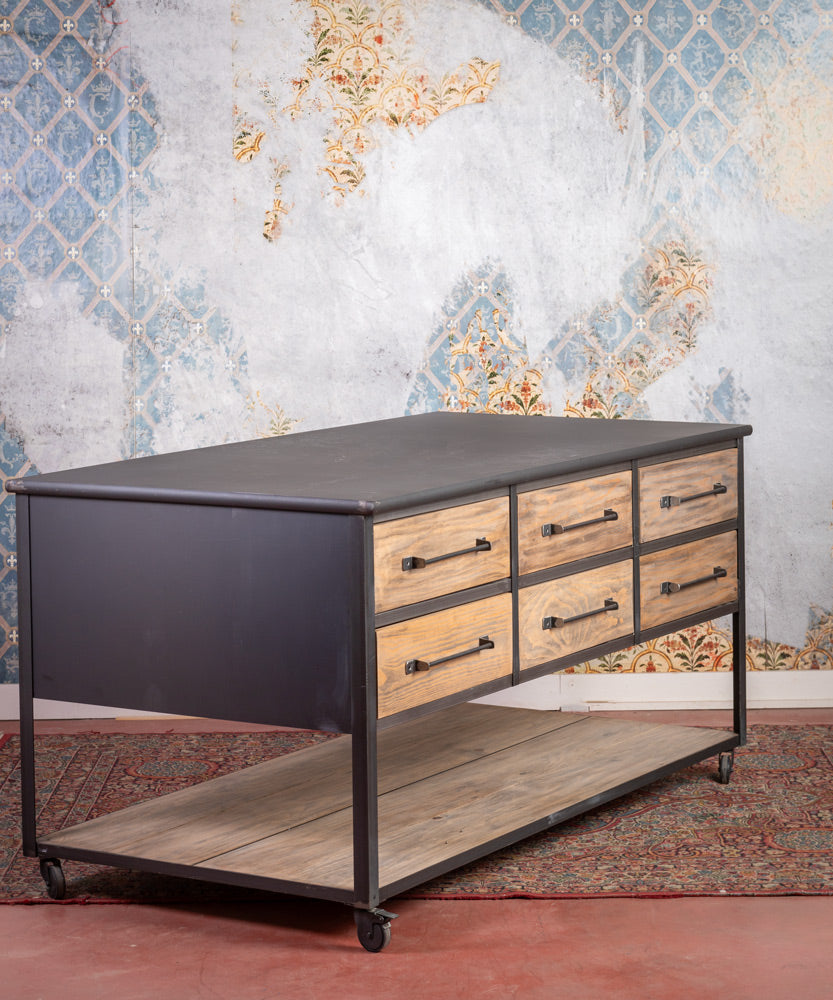 Mesa isla industrial La Manzanera