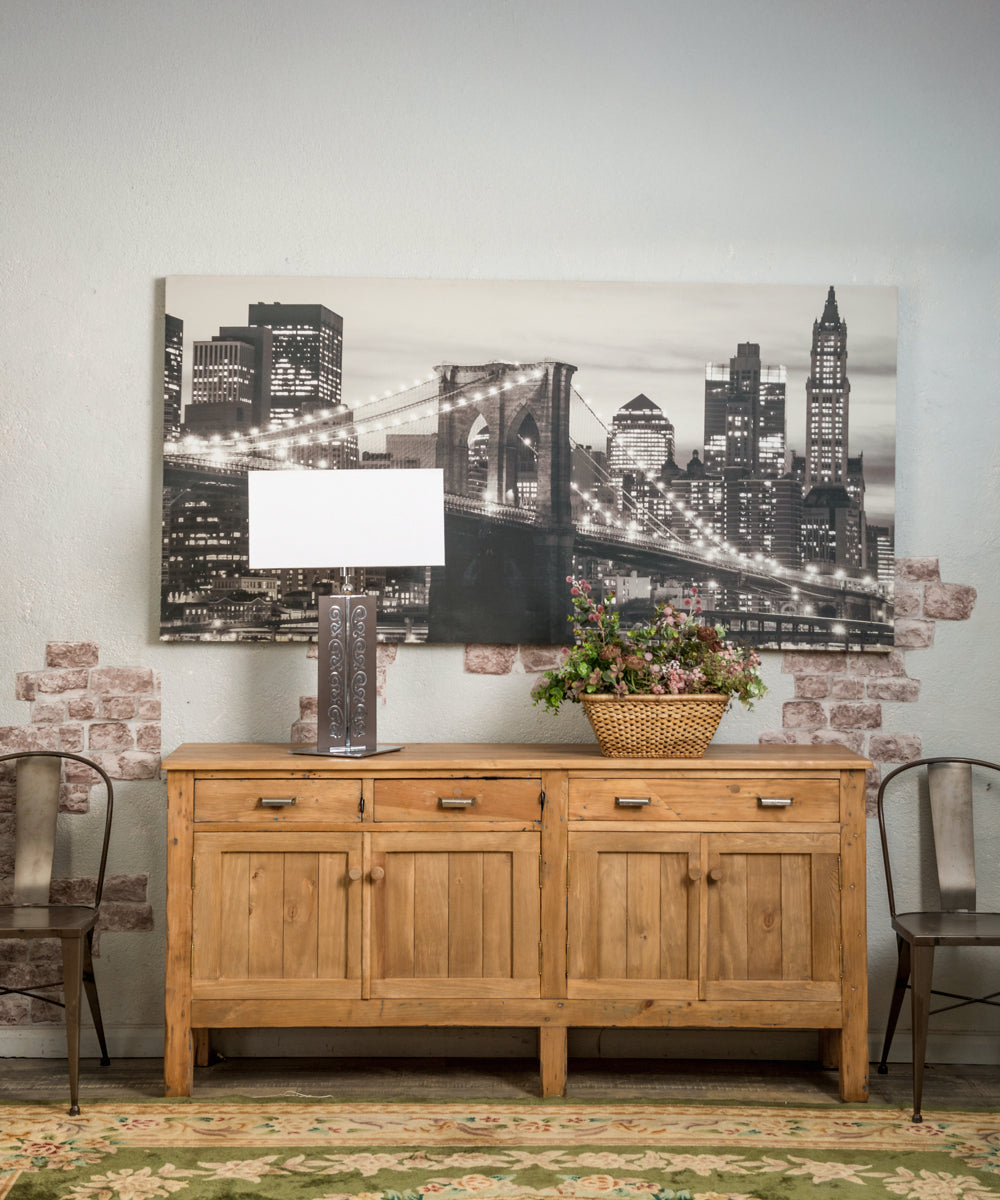 Milan industrial wooden sideboard