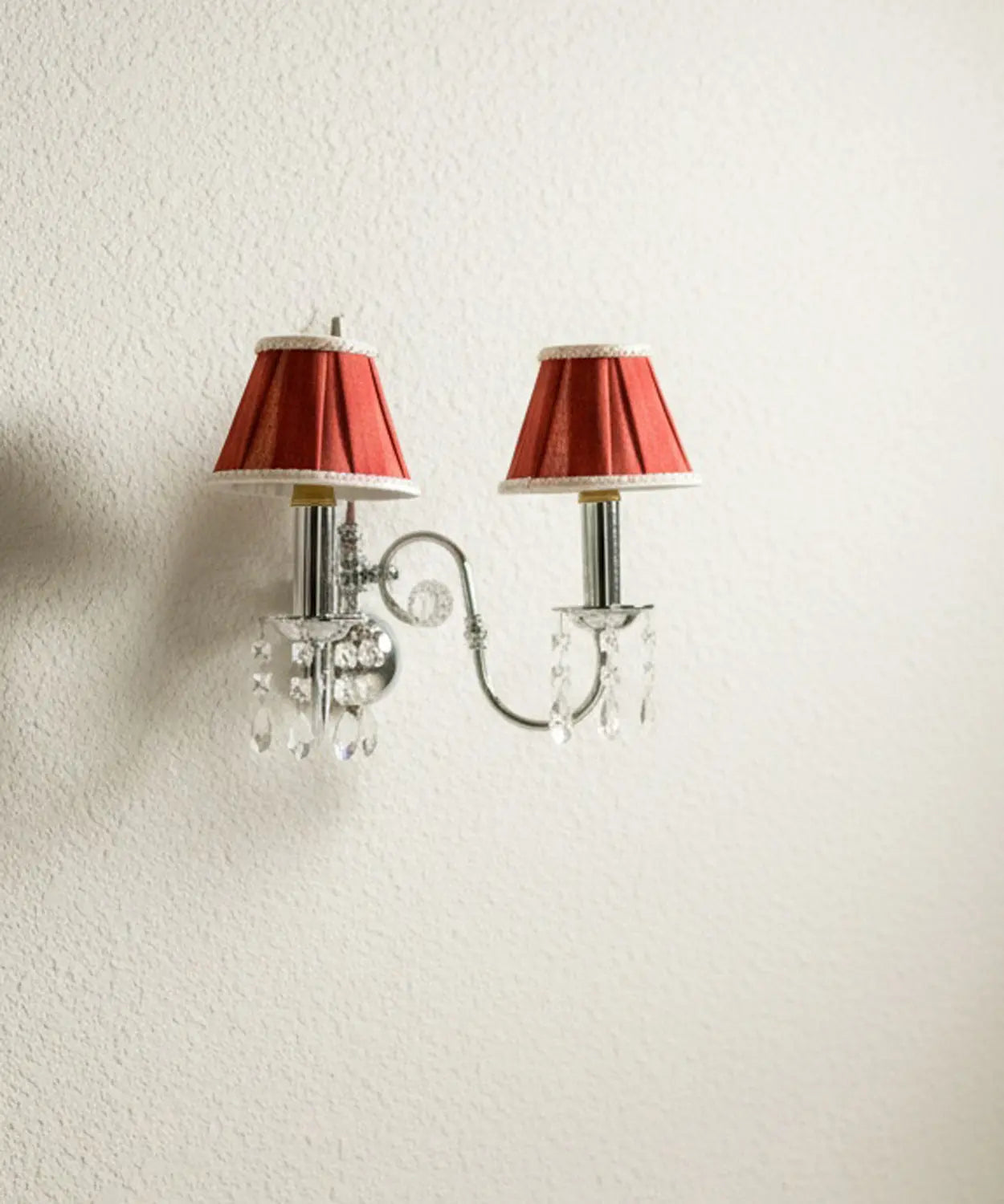 Aplique de pared cromado dos luces Antique arte y decoracion