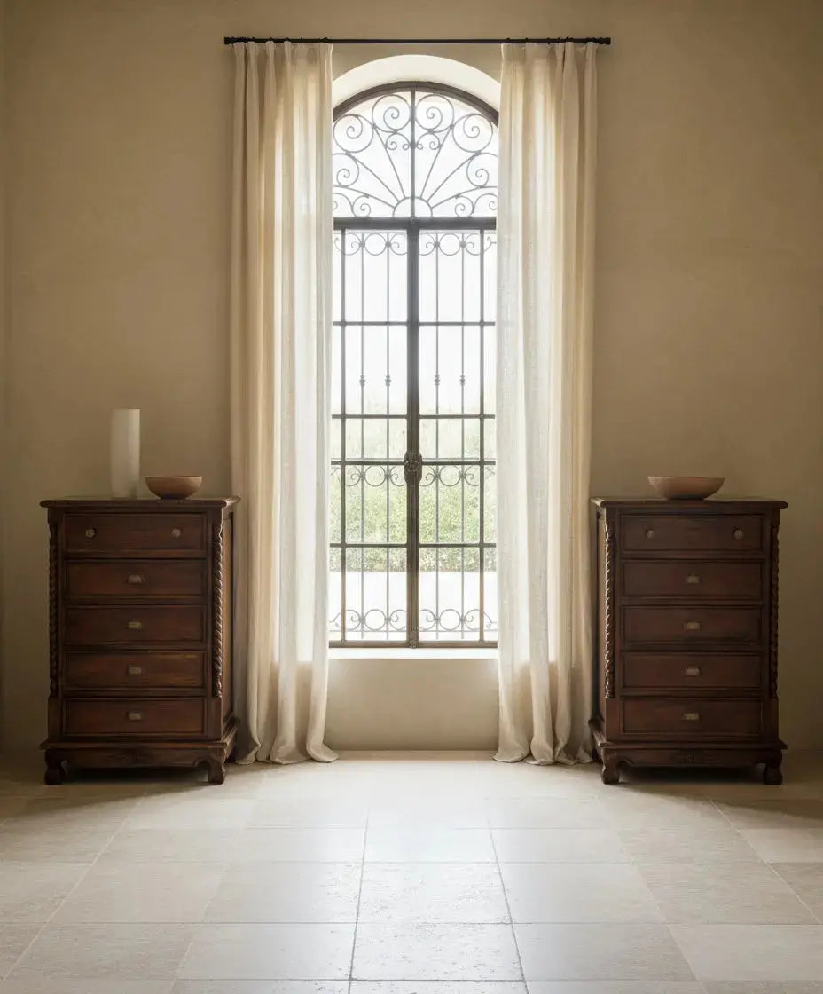 Sinfonier antiguo de madera maciza con columnas salomónicas Antique arte y decoracion