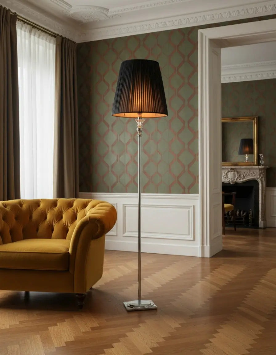 Lámpara de pie cromada Antique arte y decoracion