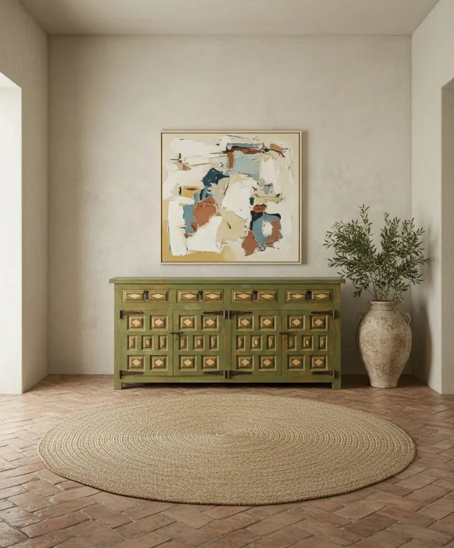 Aparador rústico de madera maciza Leo Antique arte y decoracion