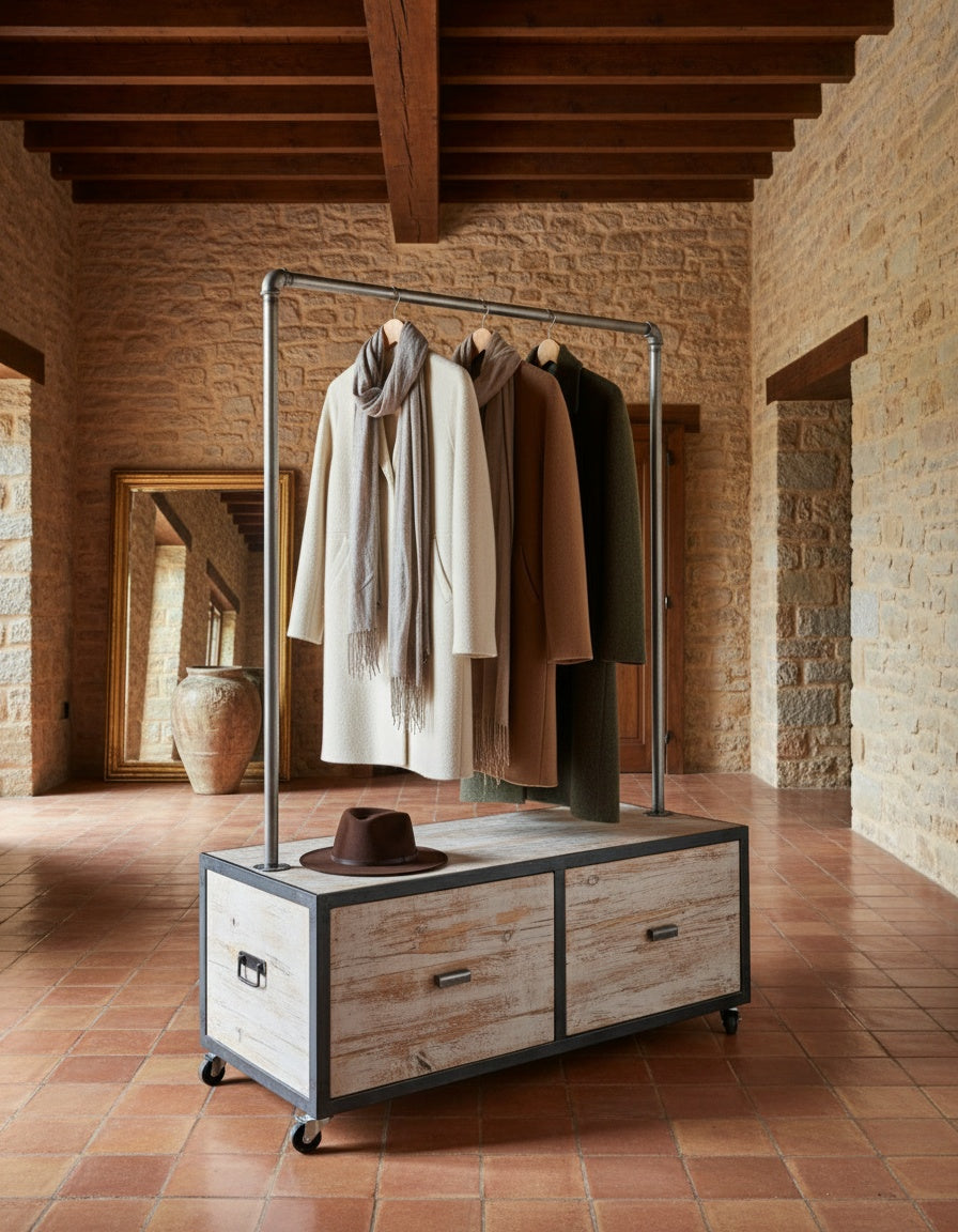 Mueble perchero industrial Chamberí