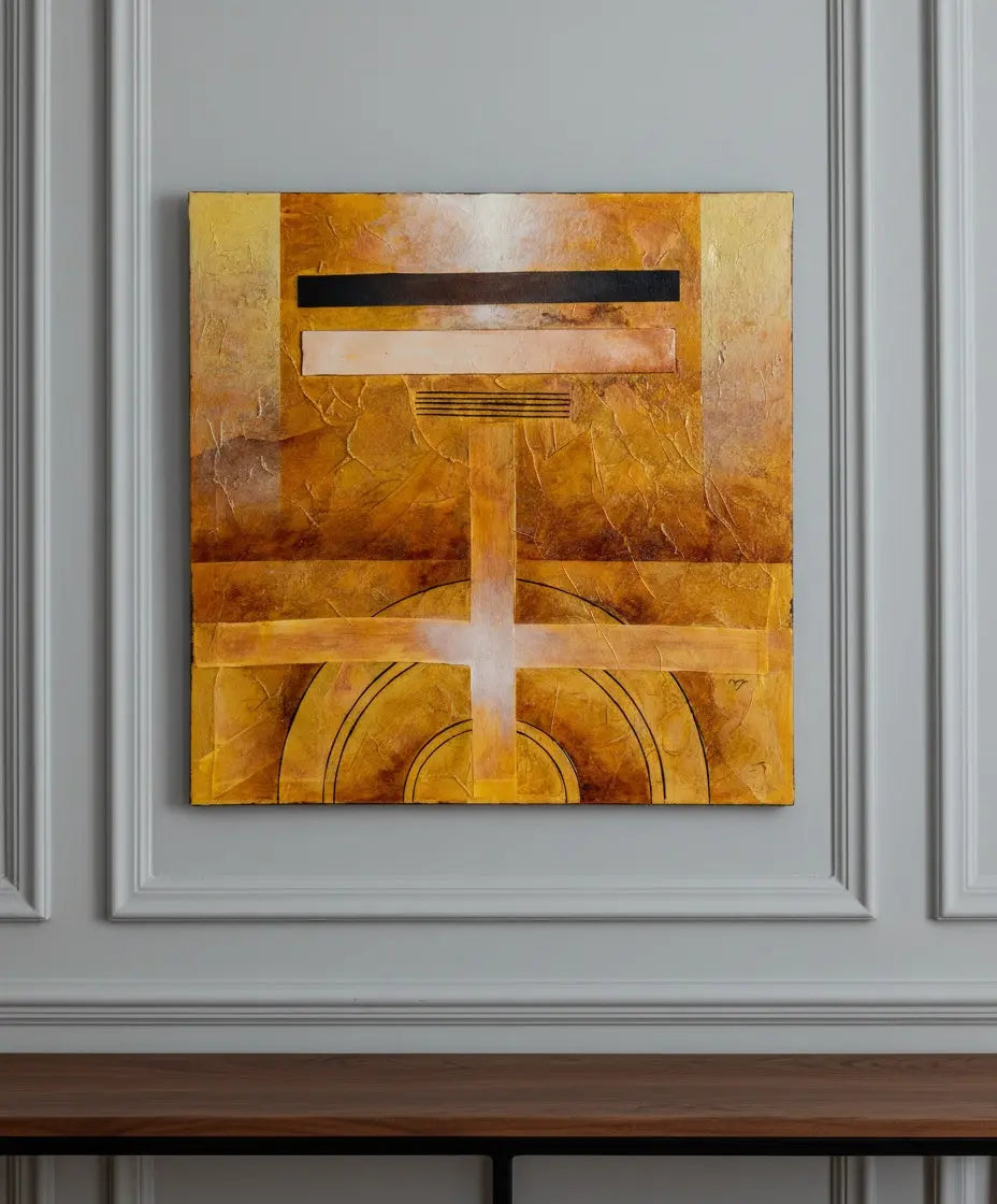 Pintura abstracta "Crucero" Antique arte y decoracion