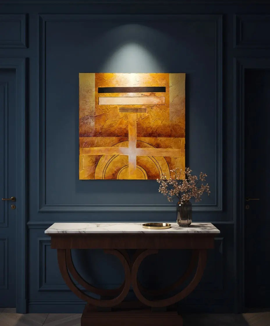 Pintura abstracta "Crucero" Antique arte y decoracion