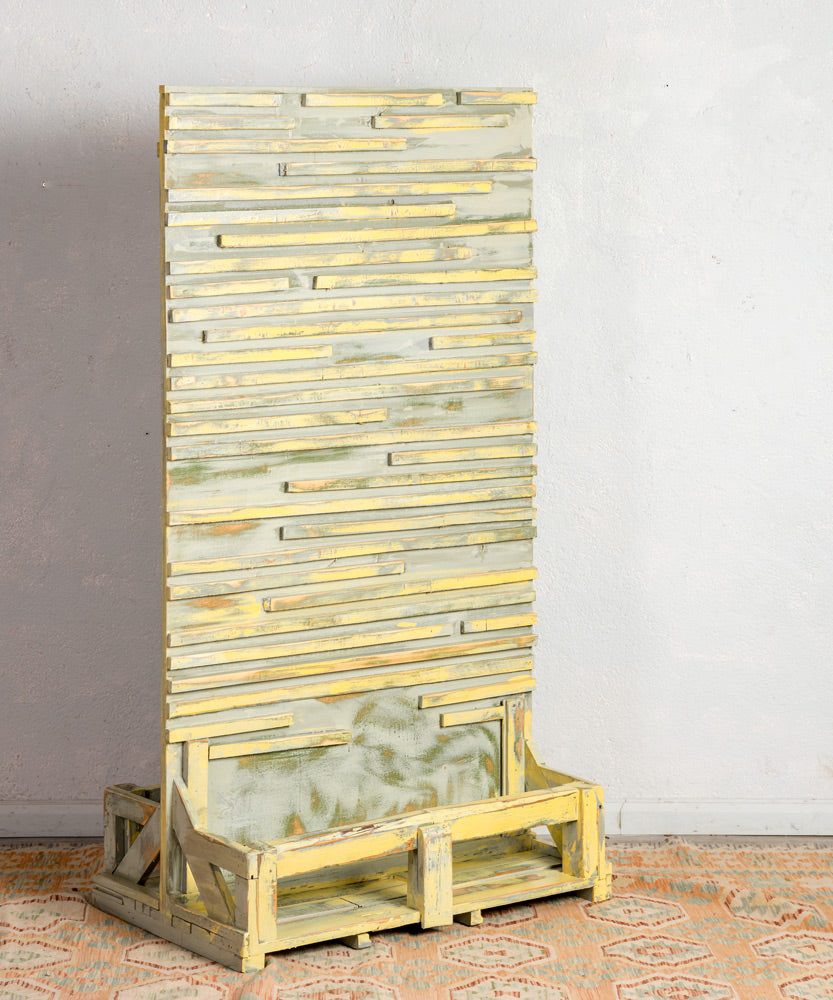 Biombo macetero de madera Maurice