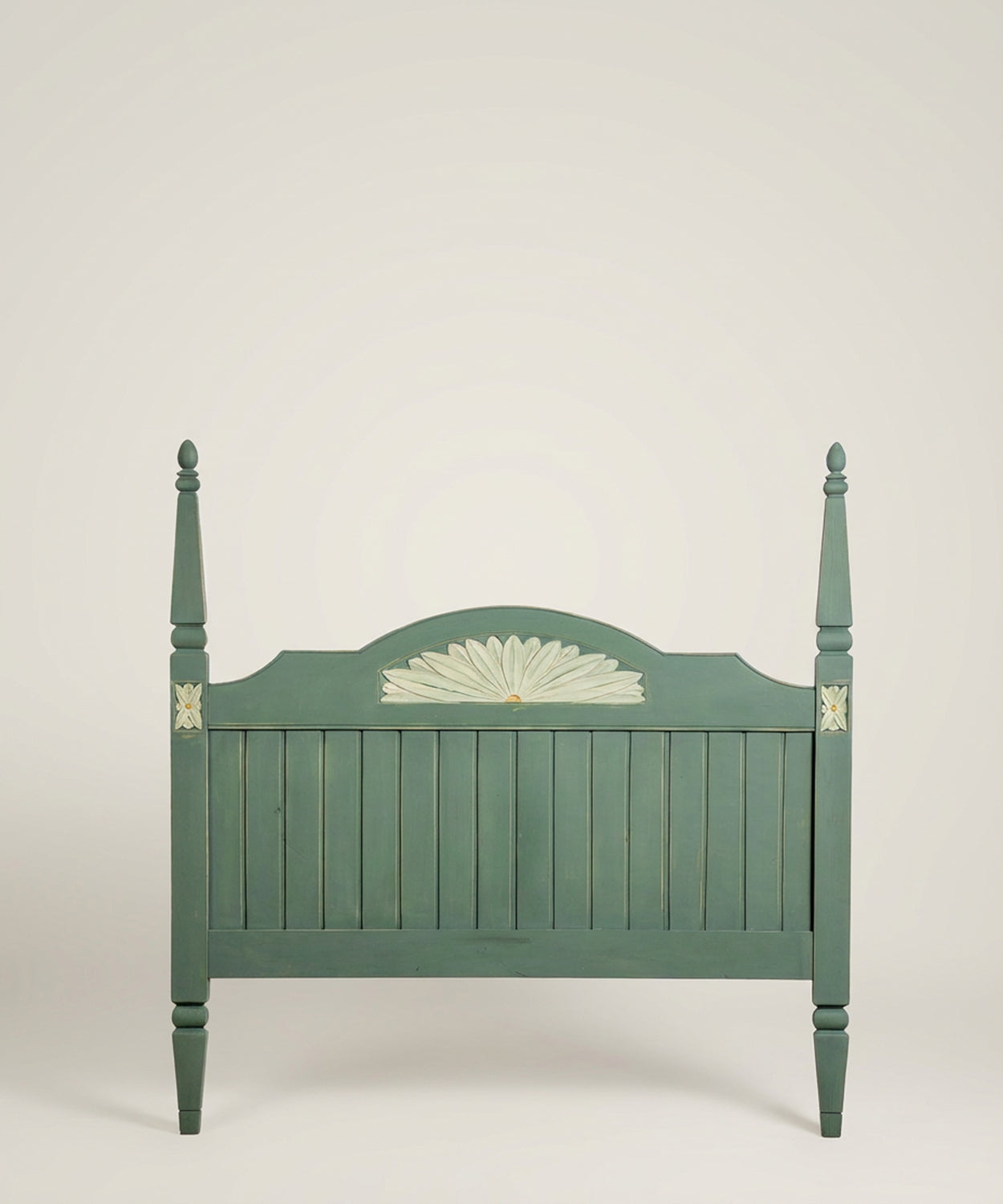 cabecero de madera vista frontal