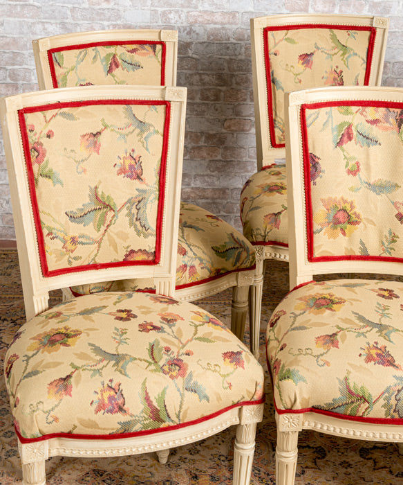 Set of 6 Louis XVI style chairs