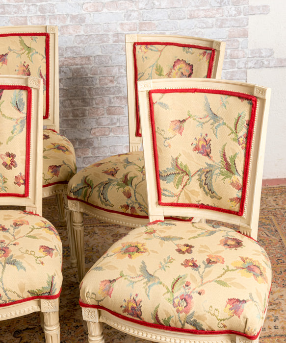 Set of 6 Louis XVI style chairs