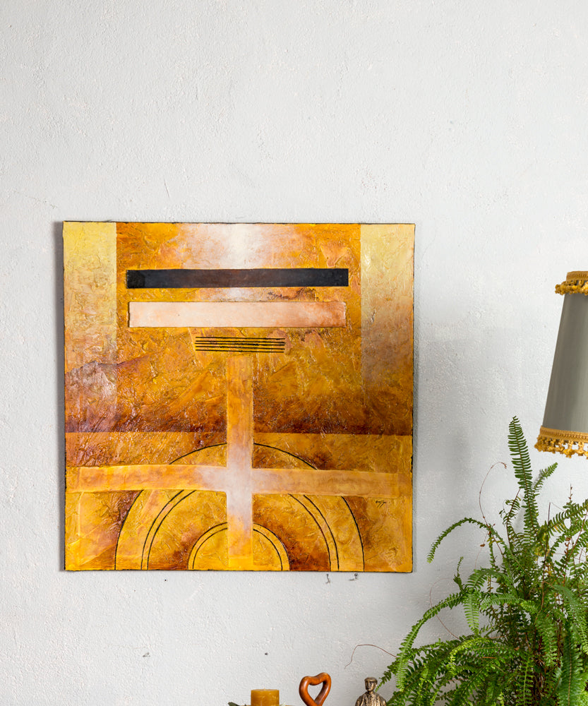 Pintura abstracta "Crucero"