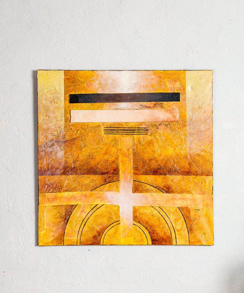 Pintura abstracta "Crucero"