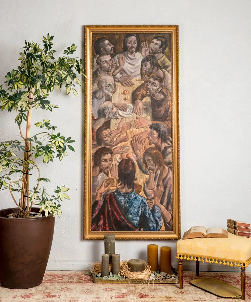 Cuadro de la última cena Antique arte y decoracion
