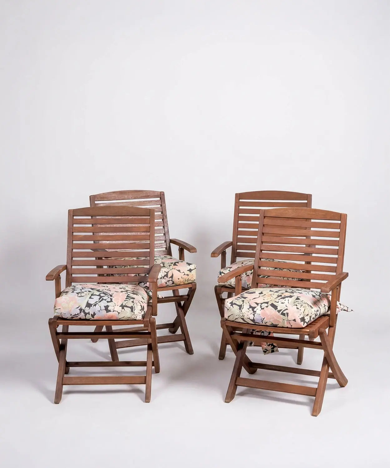 Conjunto de cuatro sillas plegables Garden Antique arte y decoracion