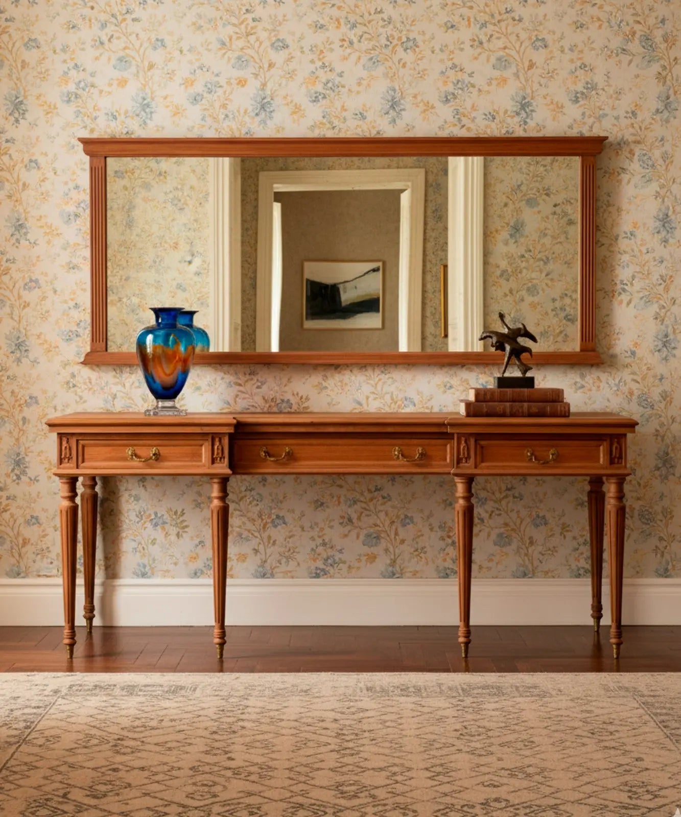 Conjunto de consola y espejo Luis XVI Antique arte y decoracion