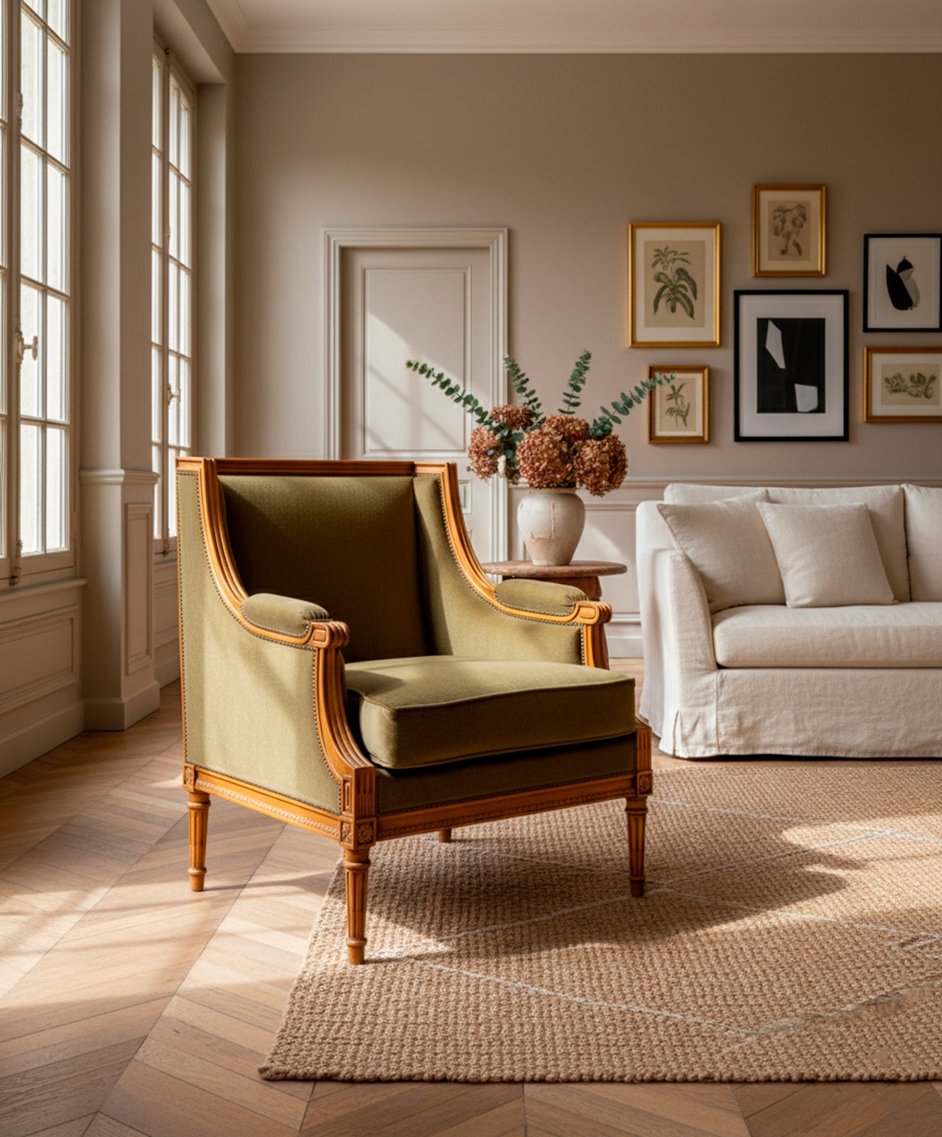 Sillón de estilo Luis XVI