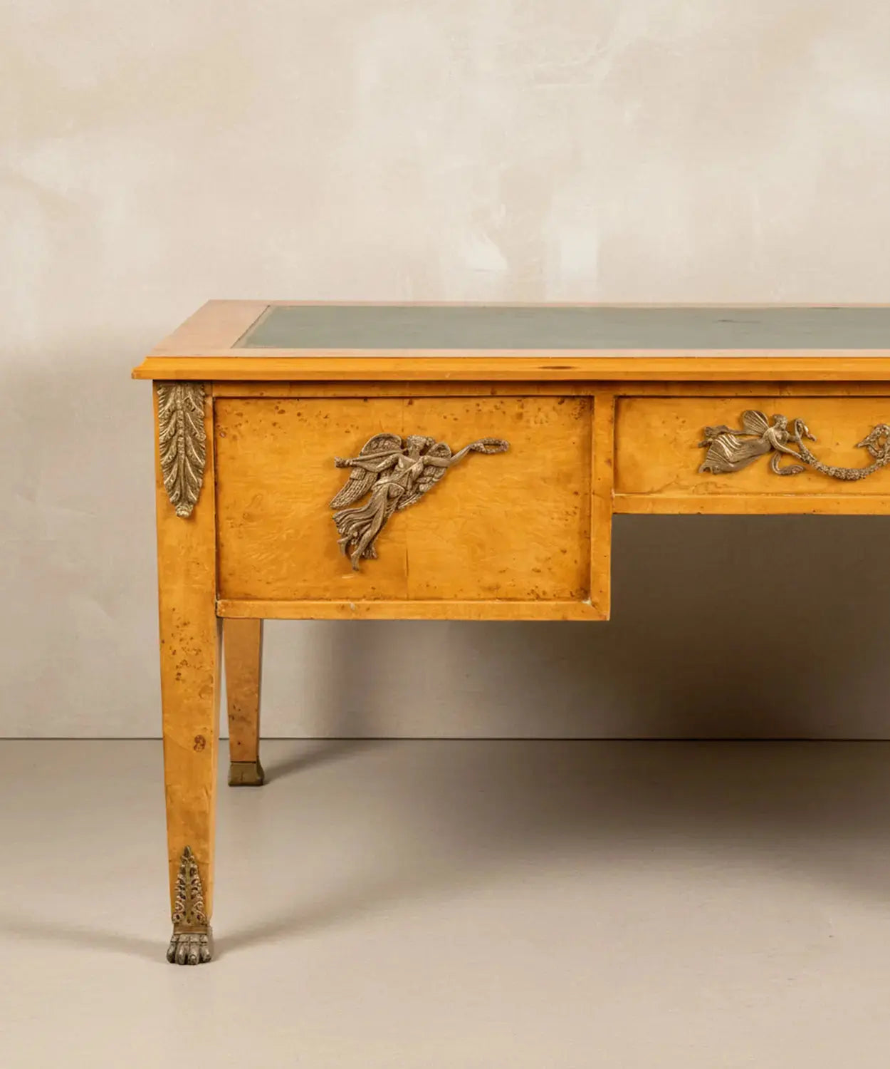 Escritorio de despacho estilo imperio en madera de raíz Antique arte y decoracion