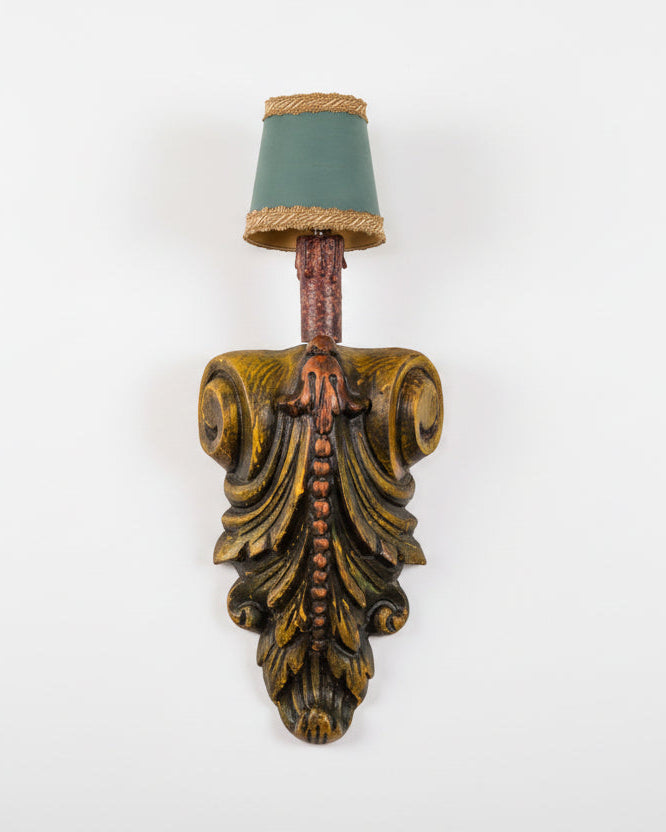 Pair of Narbonne polychrome wall lights