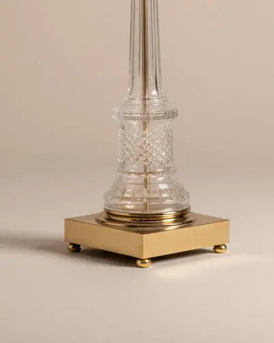 Lámpara de sobremesa con base de cristal Antique arte y decoracion