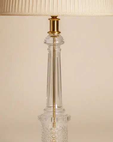Lámpara de sobremesa con base de cristal Antique arte y decoracion