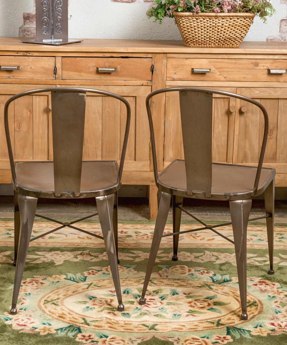 Pair of industrial chairs, Tolix design