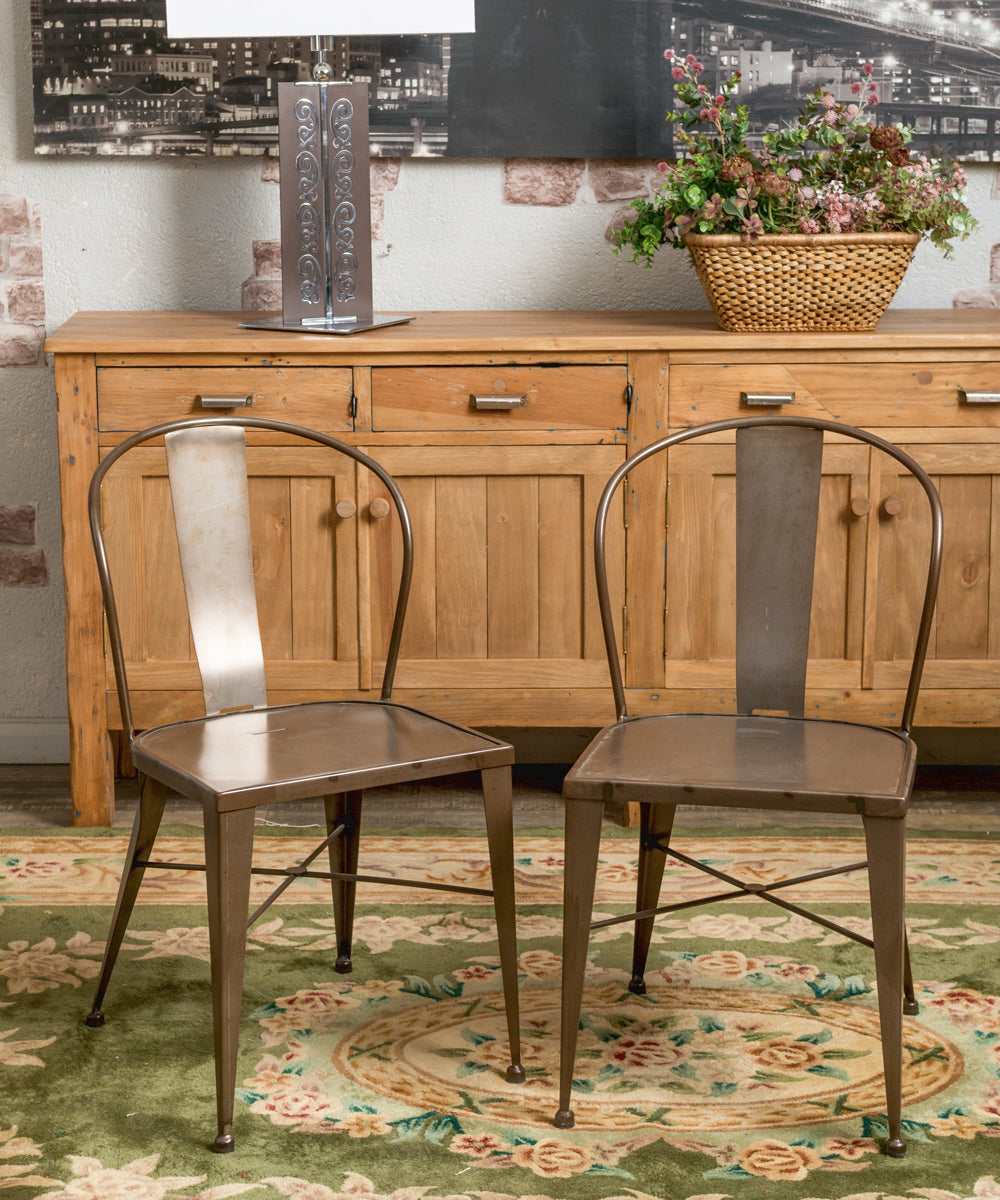 Pair of industrial chairs, Tolix design