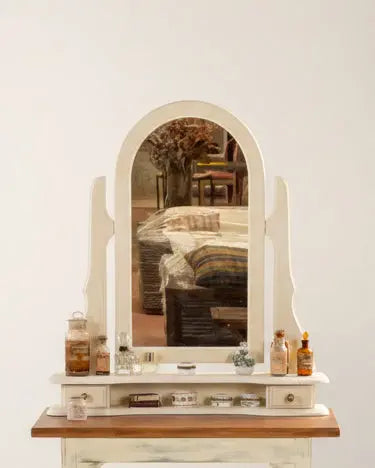 Espejo tocador antiguo de sobremesa Antique arte y decoracion
