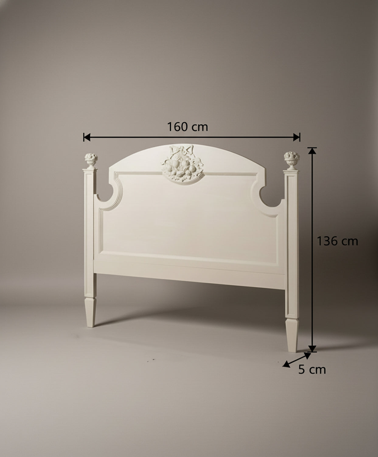 Cabecero Clásico Provenza con Talla Floral