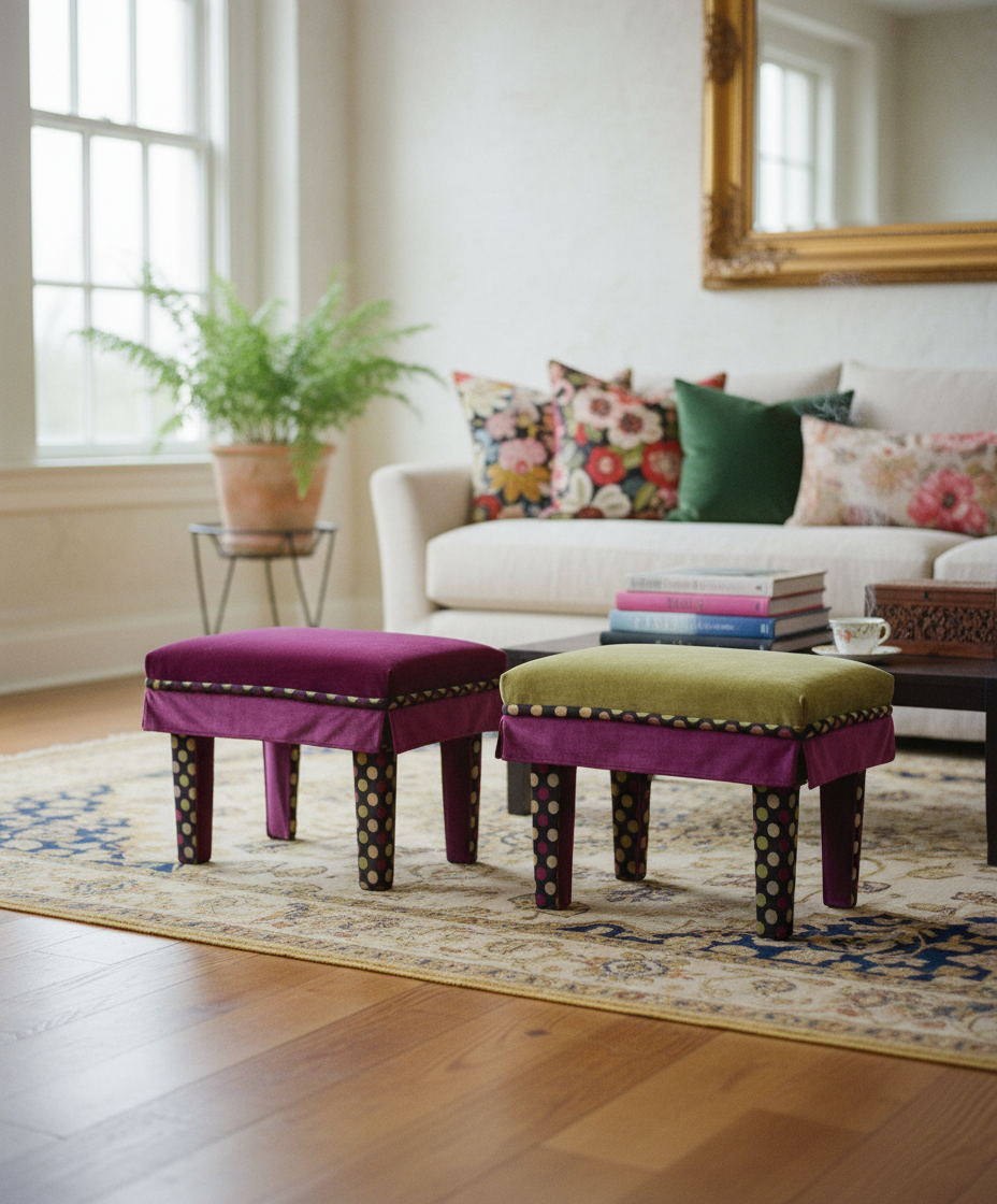 Pair of Leopold stools