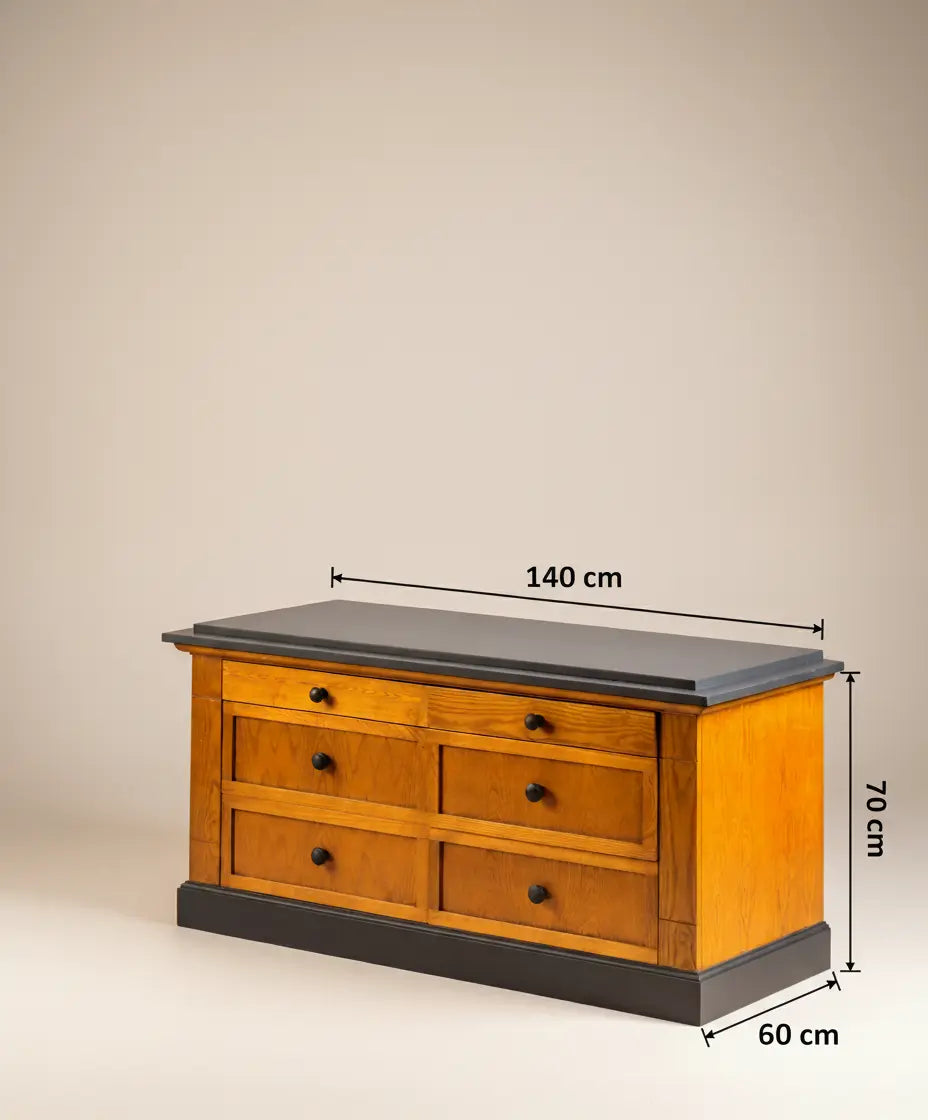Mueble auxiliar de madera Cassian Antique arte y decoracion
